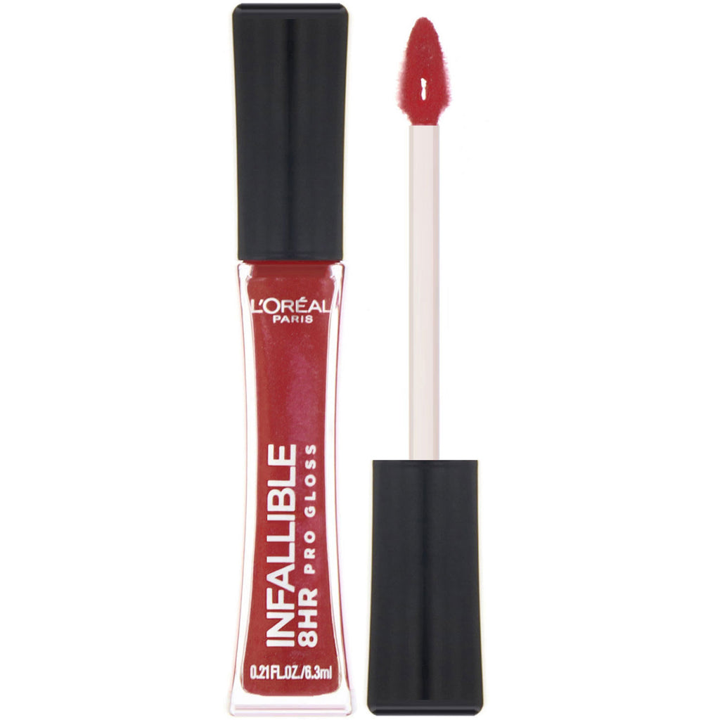 L'Oreal, Infallible 8HR Pro Gloss, 315 Rebel Red, 0.21 fl oz, (6.3 ml)