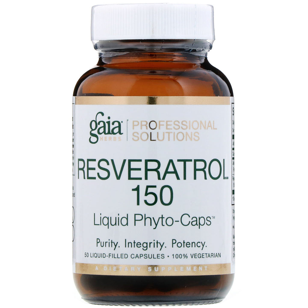 Gaia Herbs Professional Solutions, Resveratrol 150, 50 Liquid-Filled Capsules