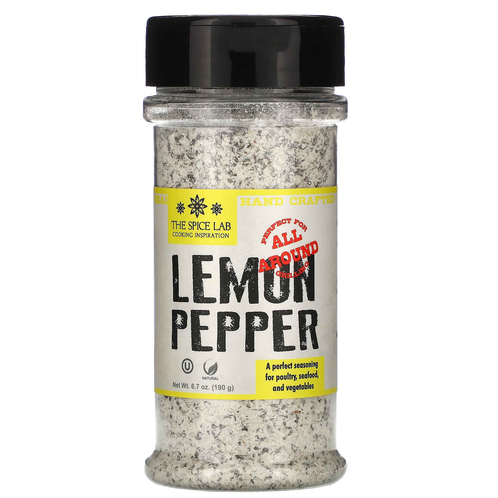 The Spice Lab, Lemon Pepper, 6.7 oz (190 g)