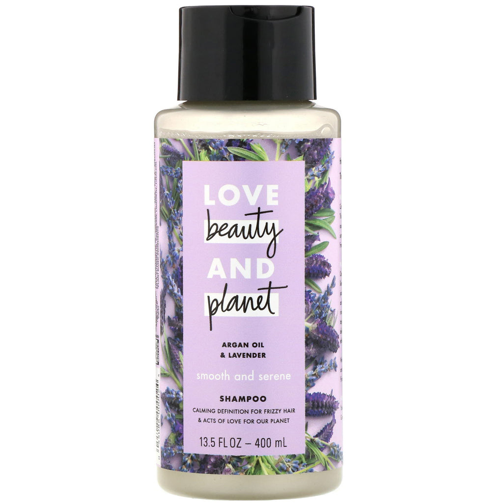 Love Beauty and Planet, Smooth and Serene Shampoo, Argan Oil & Lavender, 13.5 fl oz (400 ml)