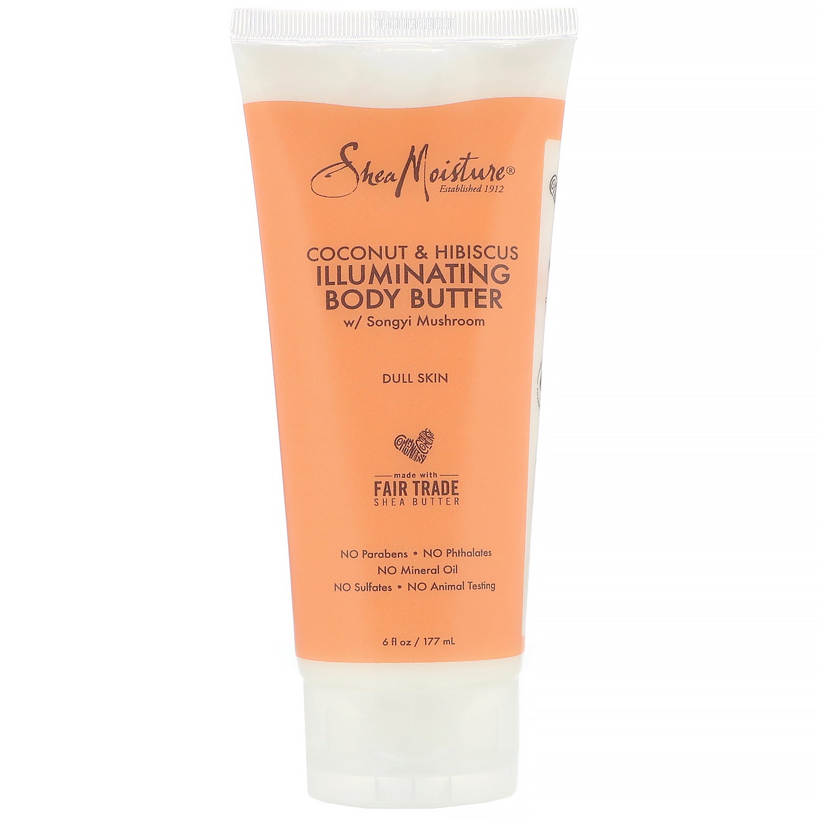 SheaMoisture, Illuminating Body Butter, Coconut & Hibiscus, 6 fl oz (177 ml)