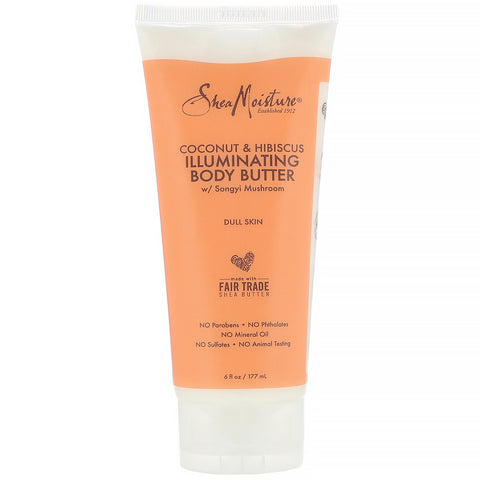 SheaMoisture, Illuminating Body Butter, Coconut & Hibiscus, 6 fl oz (177 ml)