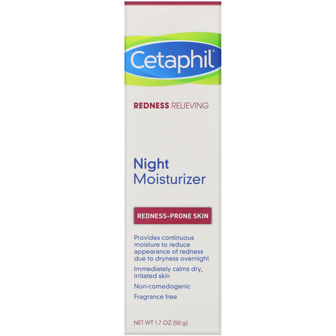 Cetaphil, Redness Relieving, Night Moisturizer, 1.7 oz (50 g)
