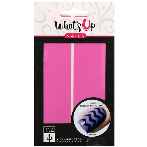 Whats Up Nails, Regular Zig Zag Tape, 122 Strips