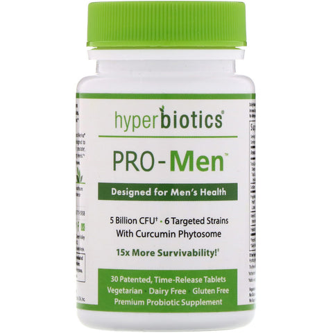 Hyperbiotics, PRO-Men, 5 Billion CFU, 30 Time-Release Tablets