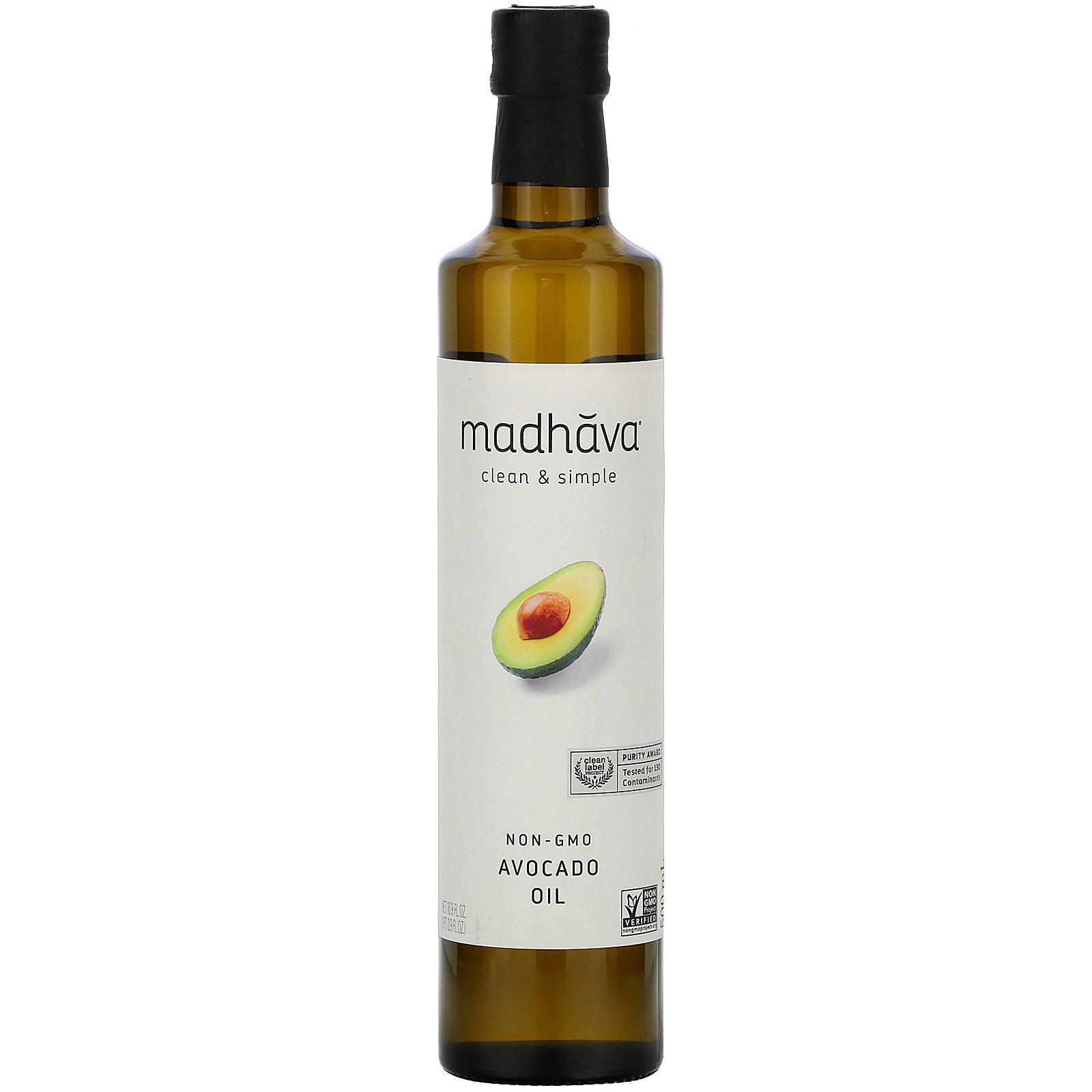 Madhava Natural Sweeteners, Clean & Simple,  Avocado Oil, 16.9 fl oz (500 ml)