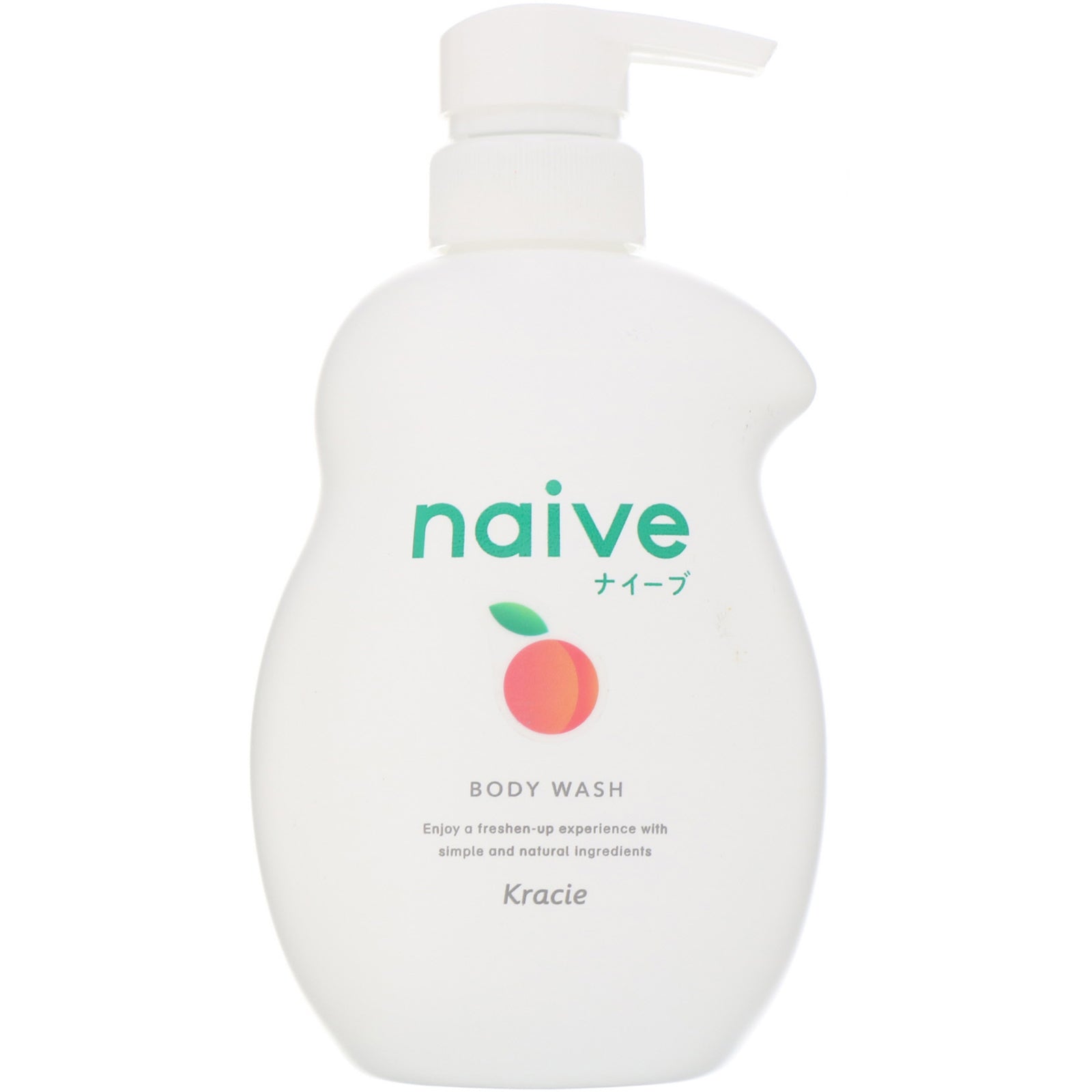 Kracie, Naive, Body Wash, Peach, 17.9 fl oz (530 ml)