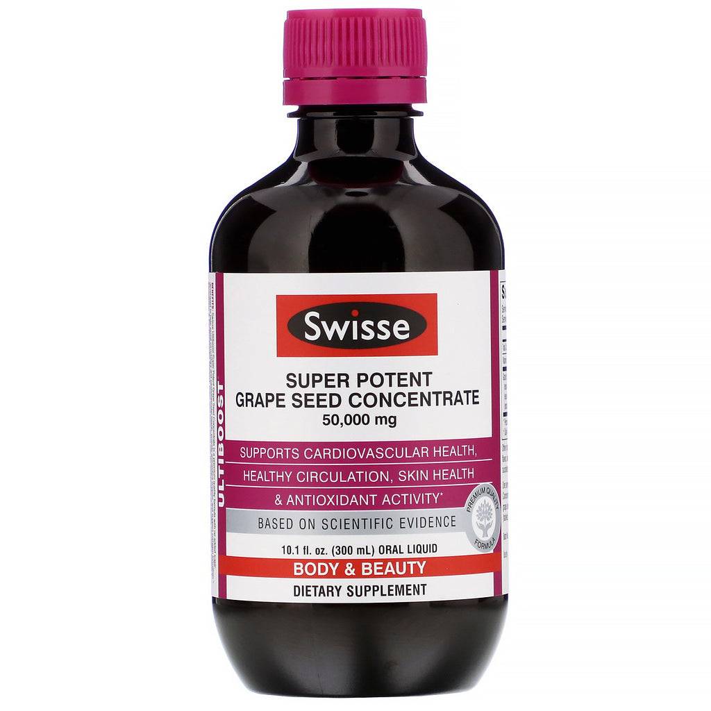 Swisse, Ultiboost, Super Potent Grape Seed Concentrate, 50,000 mg, 10.1 fl oz (300 ml)