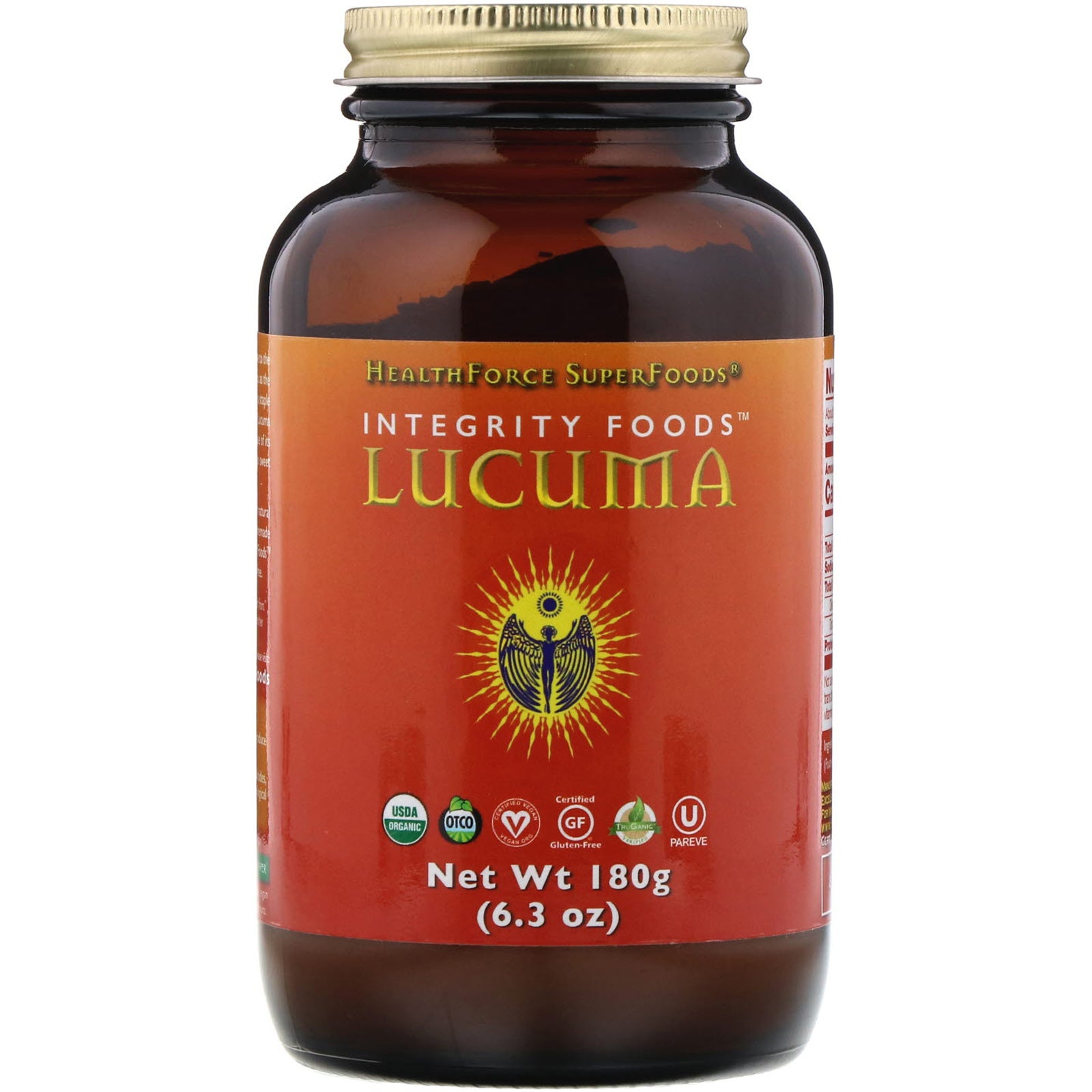 HealthForce Superfoods, Integrity Foods, Lucuma, 6.3 oz (180 g)