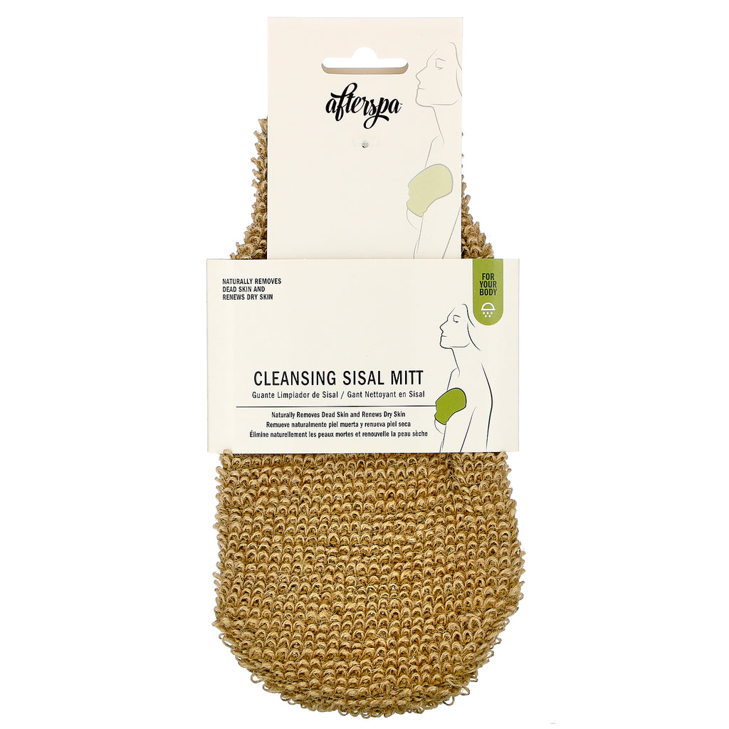 AfterSpa, Cleansing Sisal Mitt, 1 Mitt