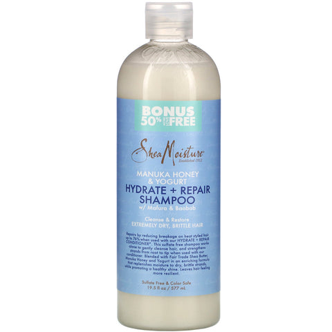 SheaMoisture, Manuka Honey & Yogurt, Hydrate & Repair Shampoo, 19.5 fl oz (577 ml)