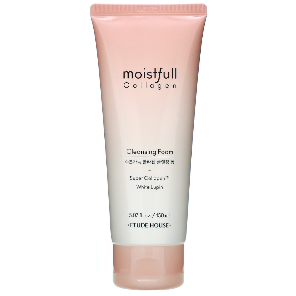 Etude House, Moistfull Collagen, Cleansing Foam, White Lupin, 5.07 fl oz (150 ml)