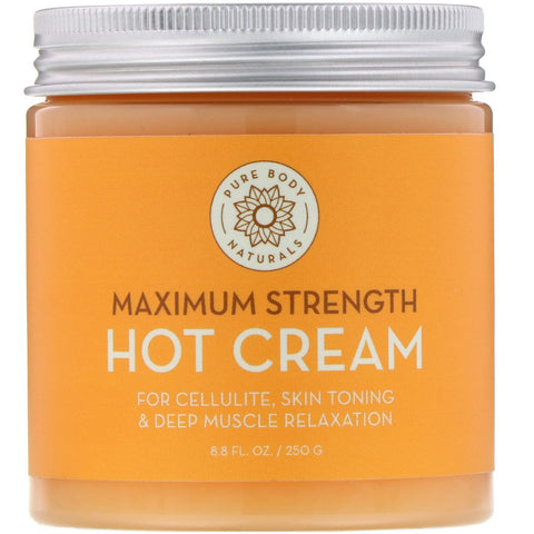 Pure Body Naturals, Maximum Strength Hot Cream, 8.8 fl oz (250 g)