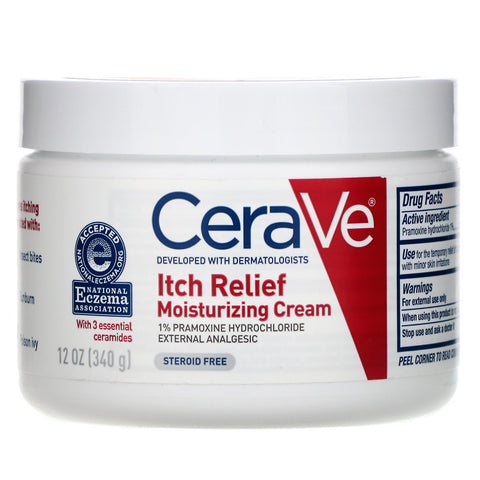 CeraVe, Itch Relief Moisturizing Cream, 12 oz (340 g)