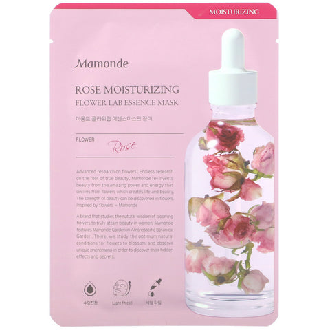 Mamonde, Rose Moisturizing, Flower Lab Essence Mask, 1 Sheet, 25 ml
