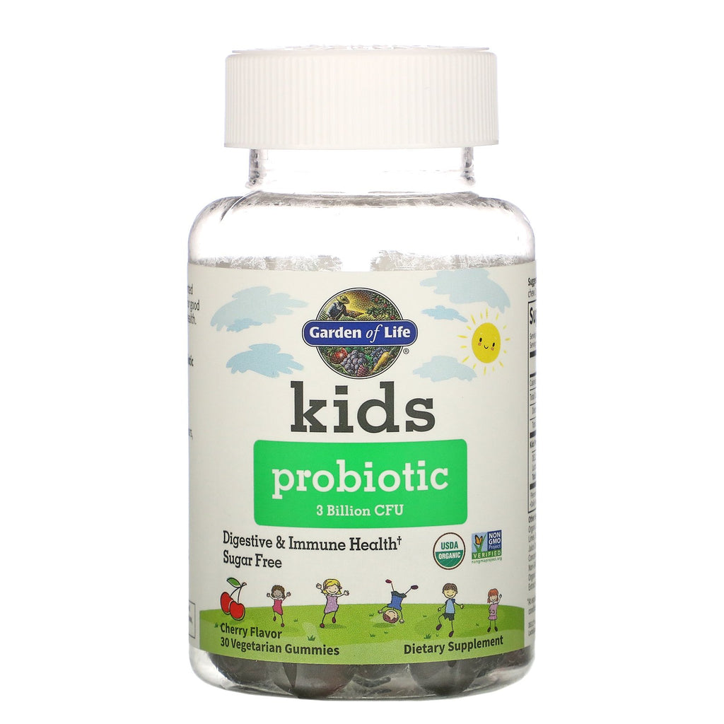 Garden of Life, Kids Probiotic, Cherry, 3 Billion CFU, 30 Vegetarian Gummies