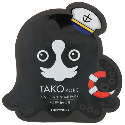 Tony Moly, Tako Pore, One Shot Nose Pack, 1 Sheet