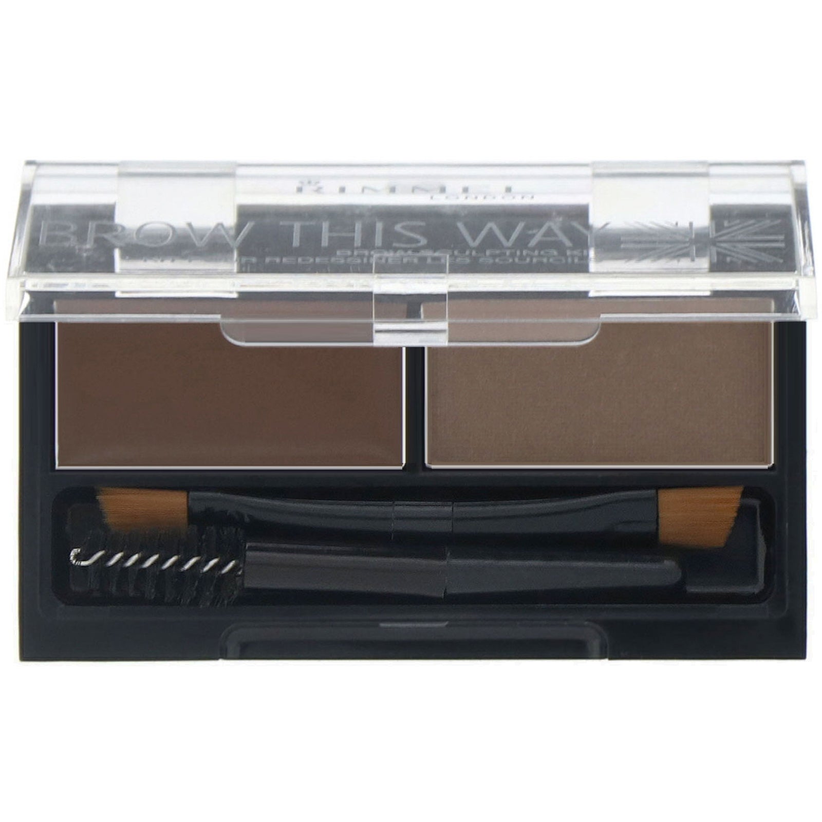 Rimmel London, Brow This Way Brow Sculpting Kit, 003 Dark Brown, 1 Kit