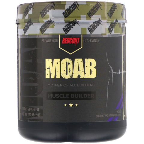 Redcon1, MOAB, Muscle Builder, Grape, 7.40 oz (210 g)