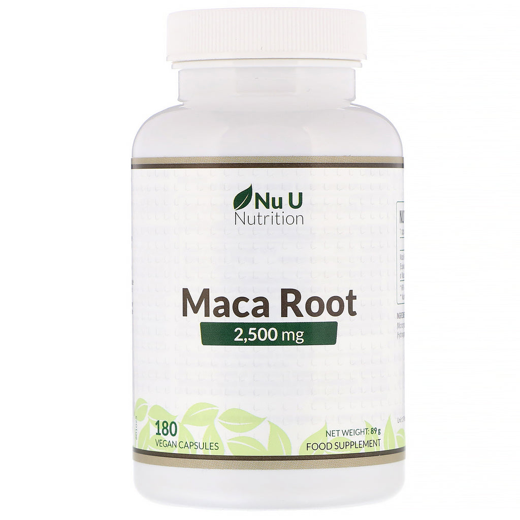 Nu U Nutrition, Maca Root, 2,500 mg, 180 Vegan Capsules