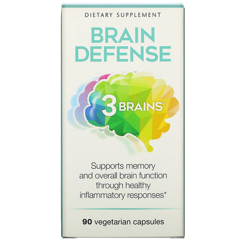 Natural Factors, 3 Brains, Brain Defense, 90 Vegetarian Capsules