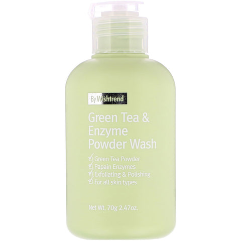 Wishtrend, Green Tea & Enzyme Powder Wash, 2.47 oz (70 g)