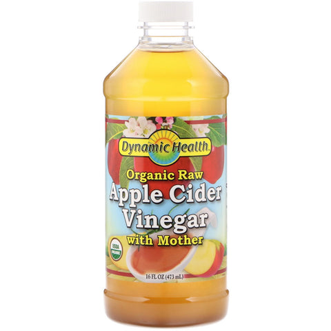 Dynamic Health  Laboratories, Organic Raw Apple Cider Vinegar with Mother, 16 fl oz (473 ml)