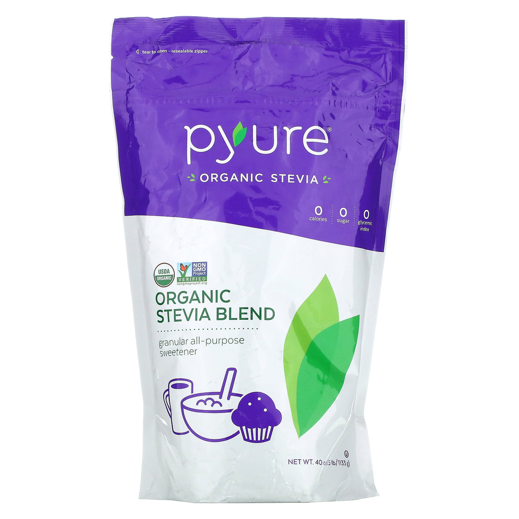 Pyure, Organic Stevia Blend, Granular All-Purpose Sweetener, 40 oz (1133 g)