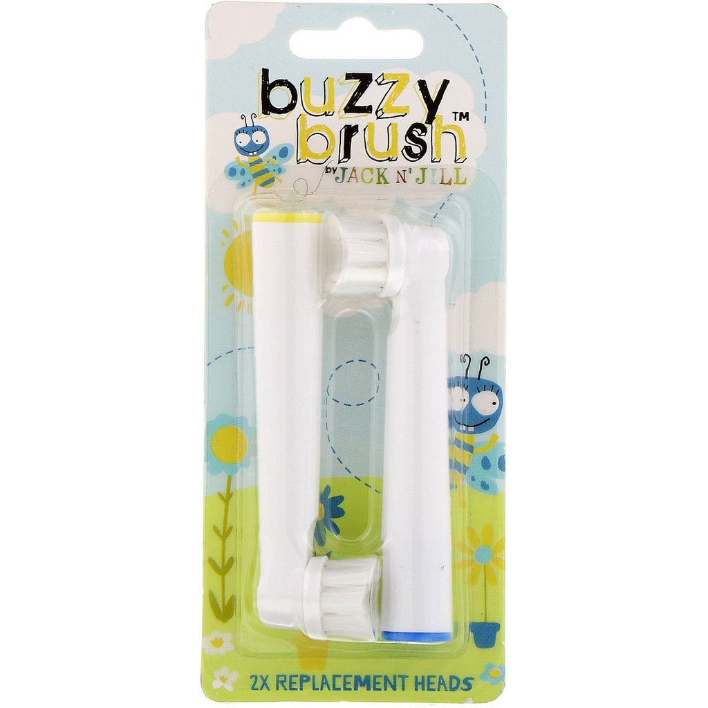 Jack n' Jill, Buzzy Brush, 2X Replacement Heads