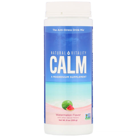 Natural Vitality, Calm, The Anti-Stress Drink Mix, Watermelon, 8 oz (226 g)