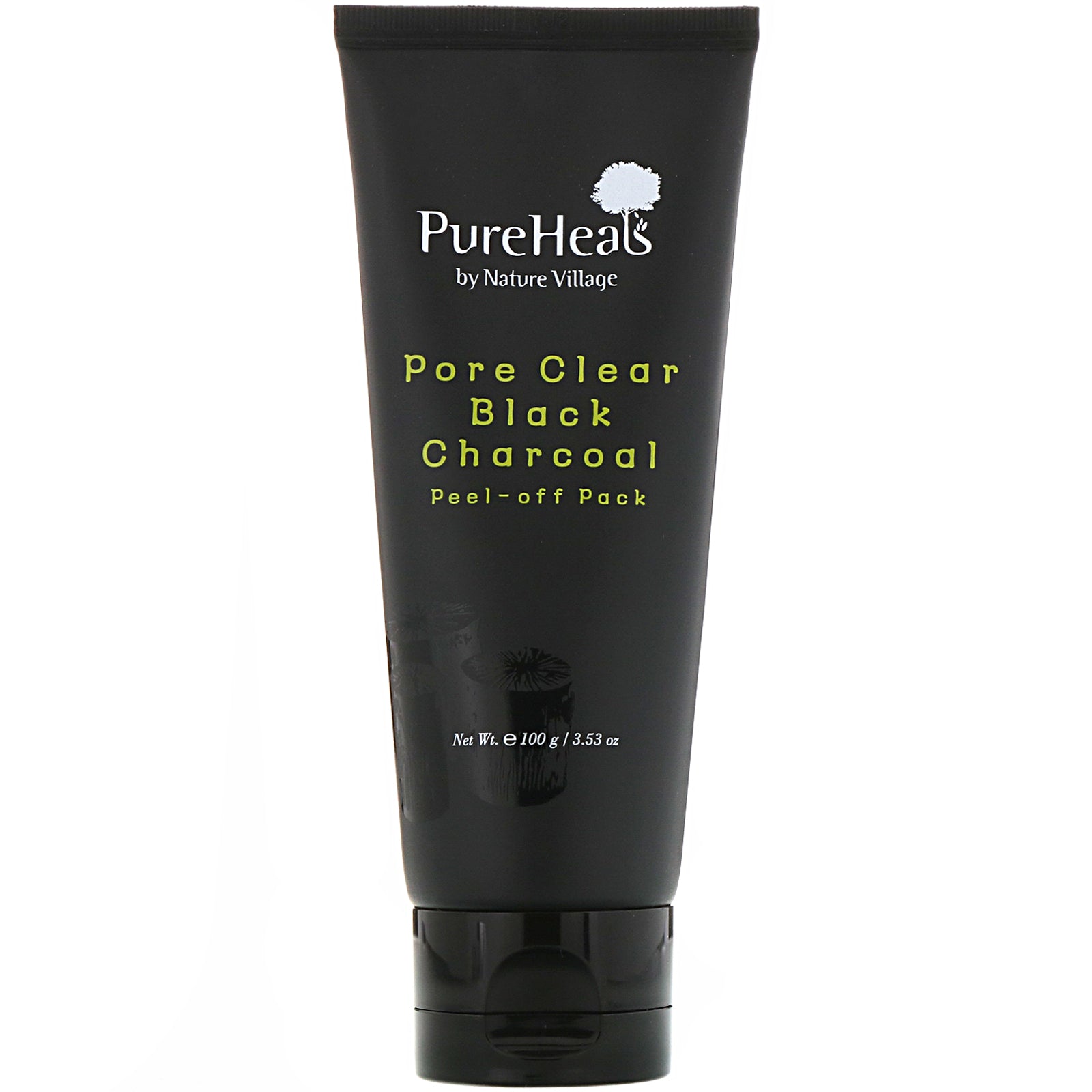 PureHeals, Pore Clear Black Charcoal, Peel-Off Pack, 3.53 oz (100 g)