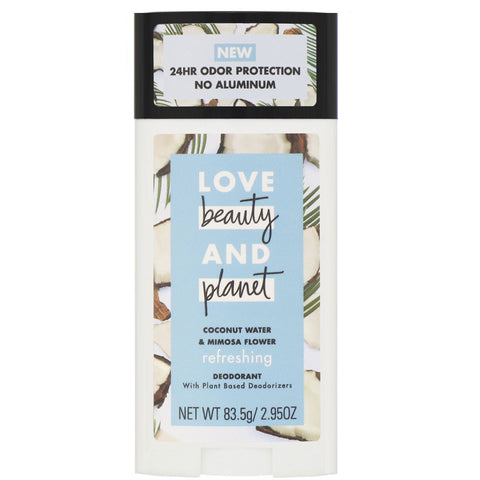 Love Beauty and Planet, Refreshing Deodorant, Coconut Water & Mimosa Flower, 2.95 oz (83.5 g)