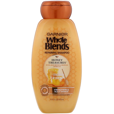 Garnier, Whole Blends, Honey Treasures Repairing Shampoo, 12.5 fl oz (370 ml)