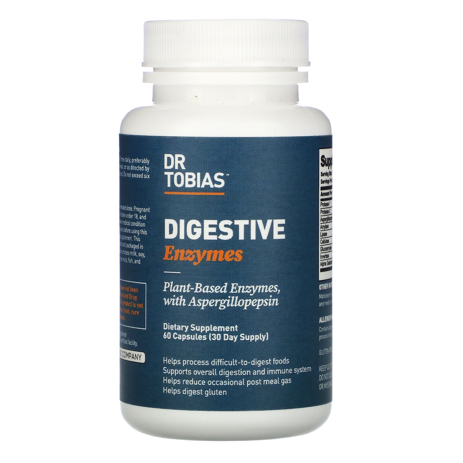 Dr. Tobias, Digestive Enzymes,  60 Capsules