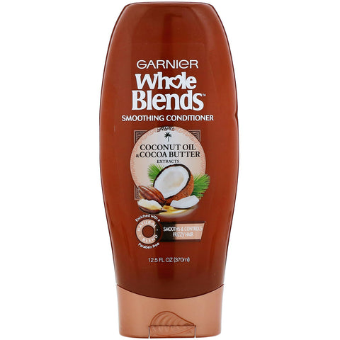 Garnier, Whole Blends, Coconut Oil & Cocoa Butter Smoothing Conditioner, 12.5 fl oz (370 ml)