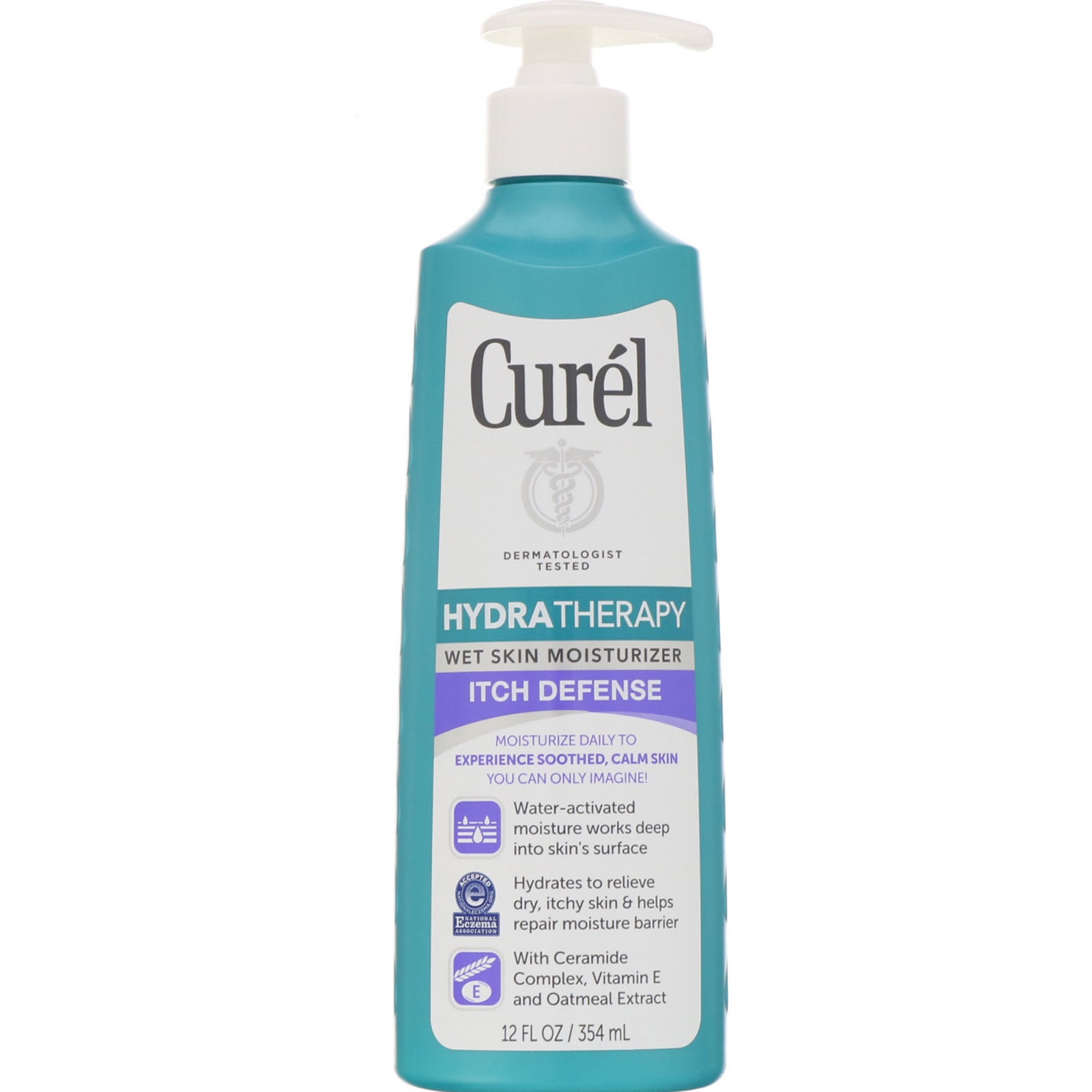 Curel, Hydra Therapy, Wet Skin Moisturizer, Itch Defense, 12 fl oz (354 ml)