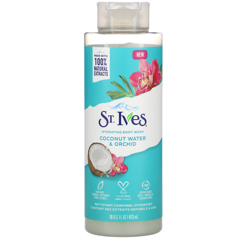 St. Ives, Hydrating Body Wash, Coconut Water & Orchid, 16 fl oz (473 ml)