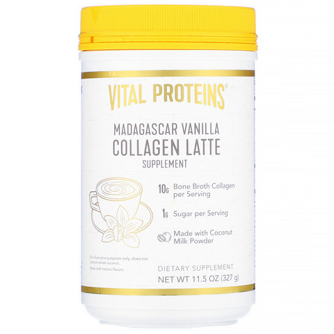 Vital Proteins, Collagen Latte, Madagascar Vanilla, 11.5 oz (327 g)