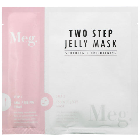 Meg Cosmetics, Two Step Jelly Mask, Soothing and Brightening, 1 Set
