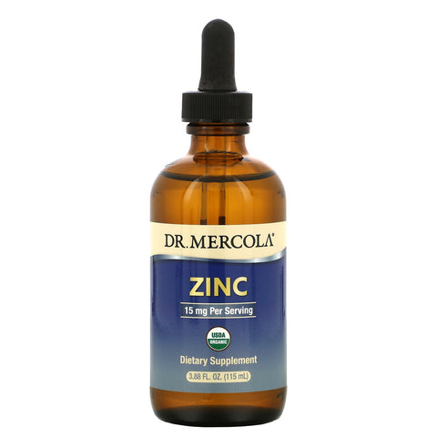 Dr. Mercola, Zinc, 15 mg,  3.88 fl oz (115 ml)