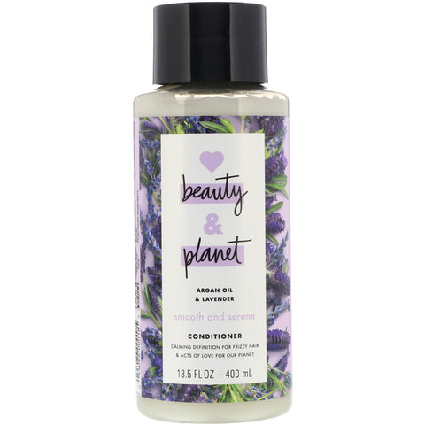 Love Beauty and Planet, Smooth and Serene Conditioner, Argan Oil & Lavender, 13.5 fl oz (400 ml)