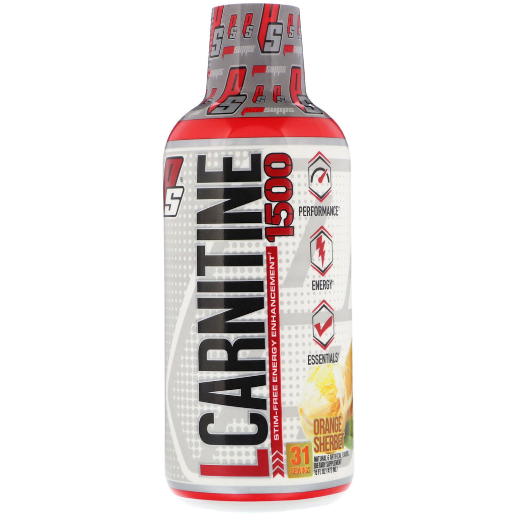 ProSupps, L-Carnitine 1500, Orange Sherbet, 1,500 mg, 16 fl oz (473 ml)