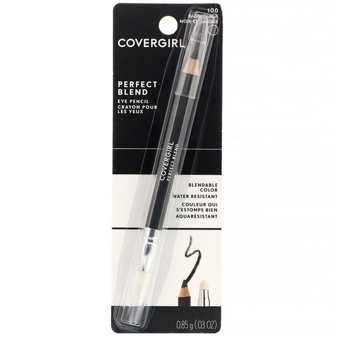 Covergirl, Perfect Blend, Eye Pencil, 100 Basic Black,  .03 oz (.85 g)