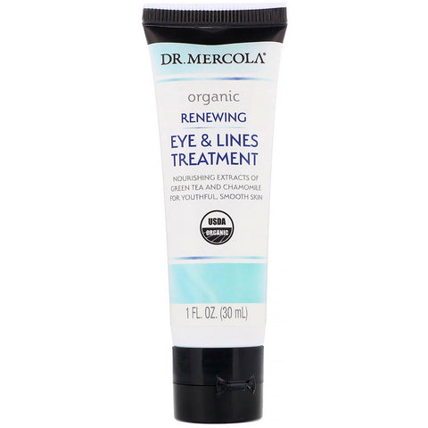 Dr. Mercola, Organic Renewing Eye & Lines Treatment, 1 fl oz (30 ml)
