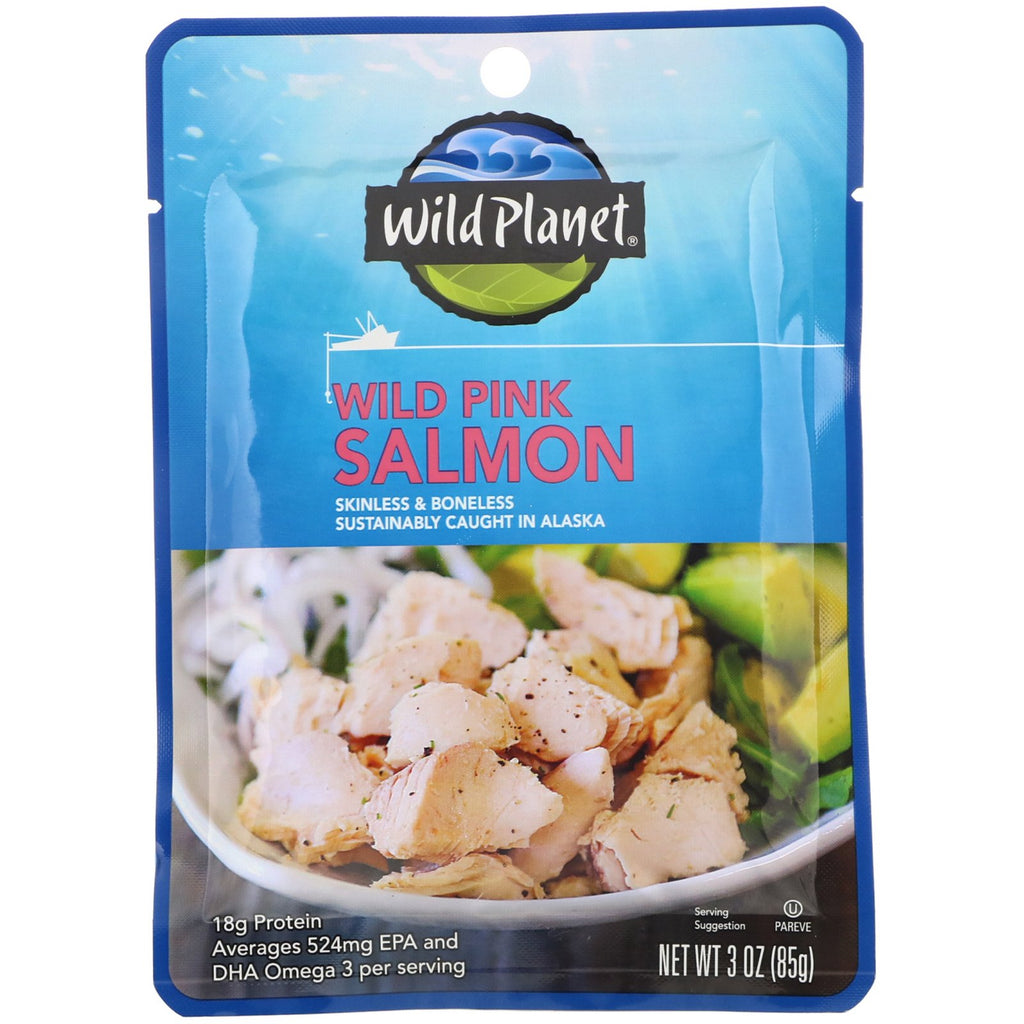 Wild Planet, Wild Pink Salmon Skinless & Boneless, 3 oz (85 g)