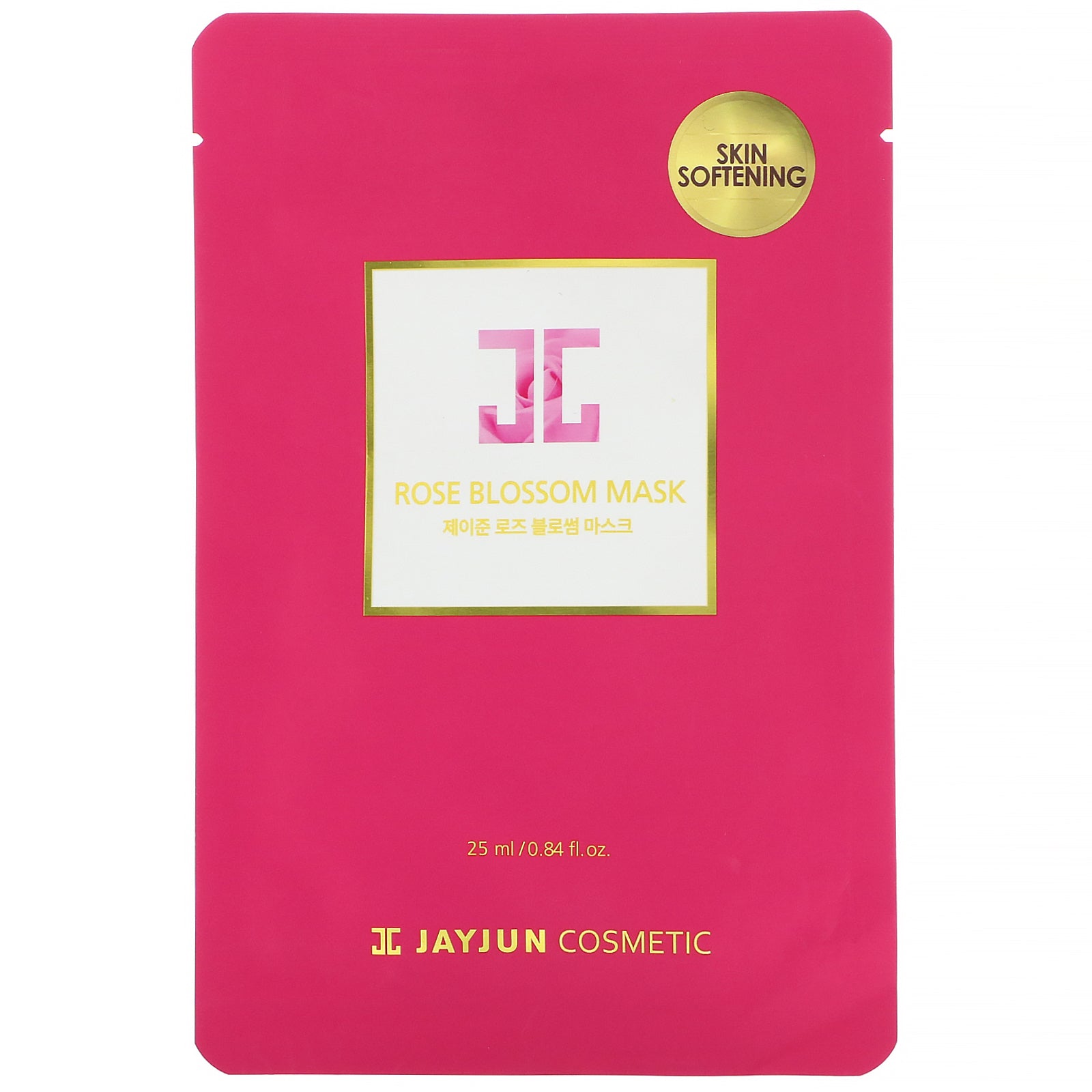 Jayjun Cosmetic, Rose Blossom Mask, 1 Sheet, 0.84 fl oz (25 ml)