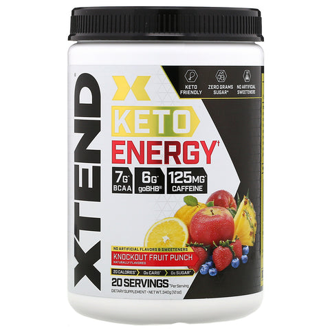 Xtend, Keto Energy, Knockout Fruit Punch, 12 oz (340 g)