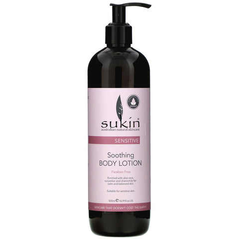 Sukin, Soothing Body Lotion, Sensitive, 16.91 fl oz (500 ml)