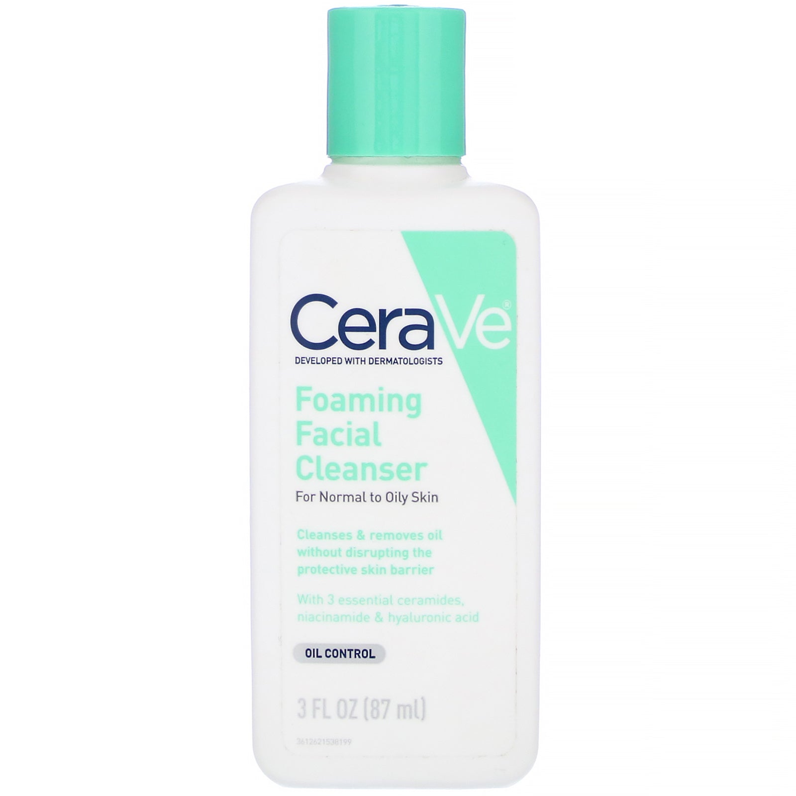 CeraVe, Foaming Facial Cleanser, 3 fl oz (87 ml)