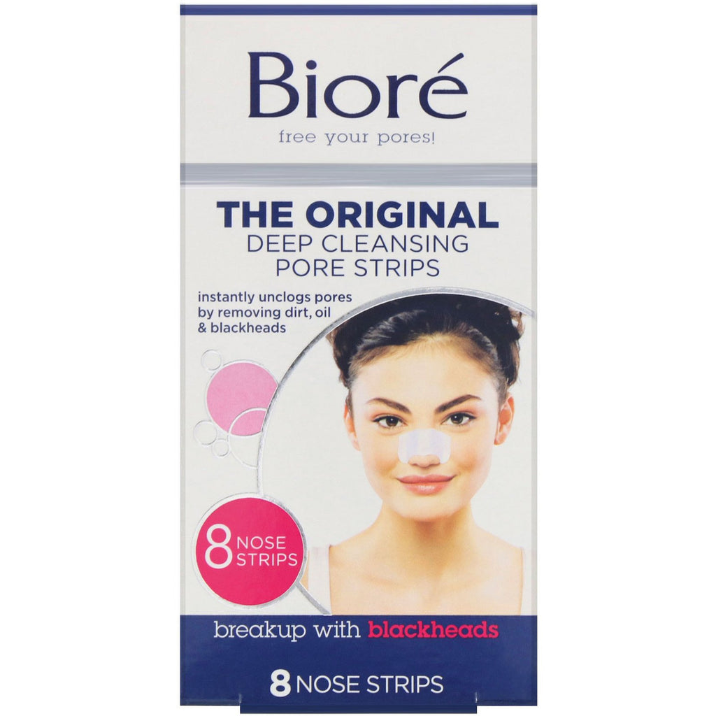 Biore, Deep Cleansing Pore Strips, 8 Nose Strips